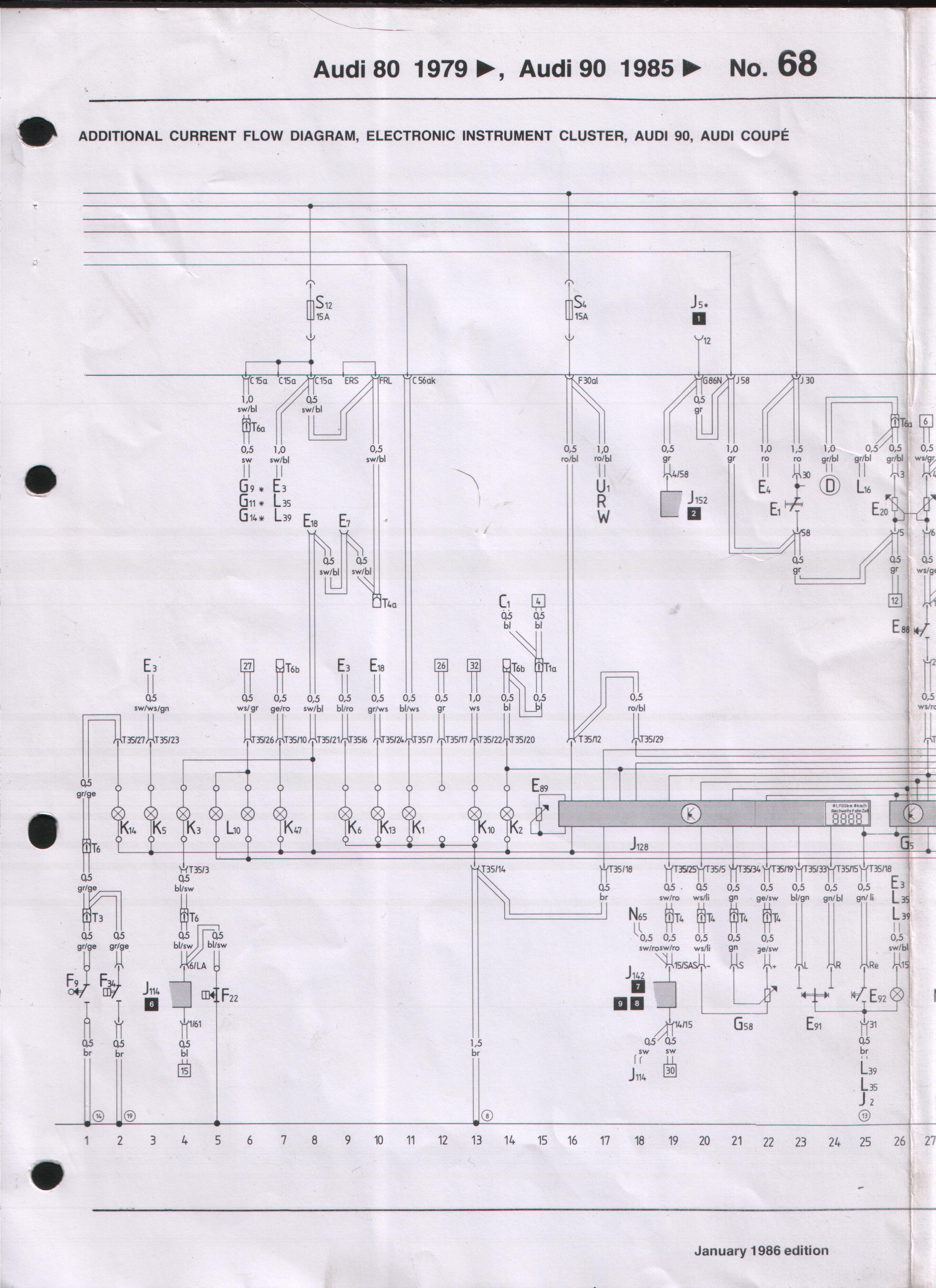 Audi 80 Wiring Diagram Schematic